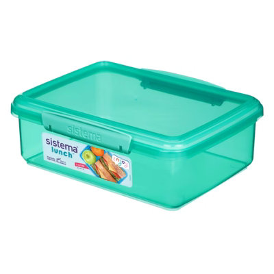 Sistema Blue Lunch Box Itsy Bitsy 2 Litre Large Food Storage Prep Container - Image 5
