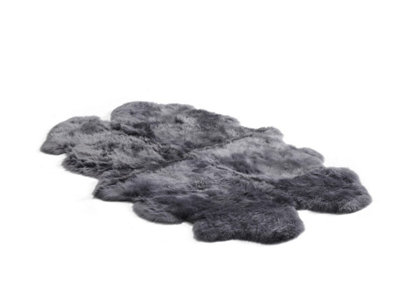 B&Q -  Dover 4 Piece Longwool Genuine Sheepskin Rug