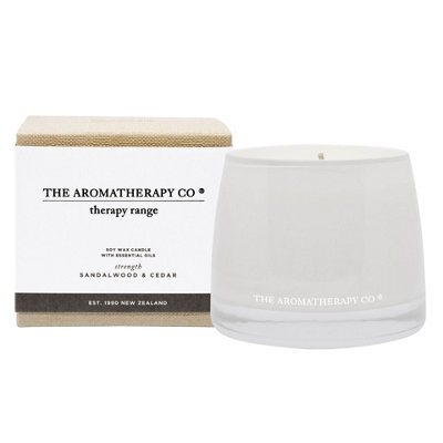 The Aromatherapy Company Strength Therapy Candle - Sandalwood & Cedar - 260g - White - One Size - Image 5