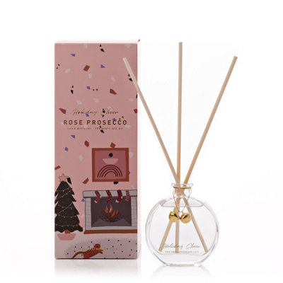 Widdop Gifts Rose Prosecco Scented Festive Reed Diffuser - Rose Prosecco - Image 4