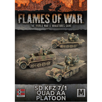 Battlefront Flames Of War: Sd Kfz 7/1 Quad Aa PlatoonBrand New And Sealed from B&Q