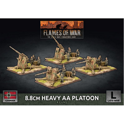 Battlefront Flames Of War: 8.8Cm Heavy Aa Platoon (X4 Plastic)Brand New And Sealed from B&Q