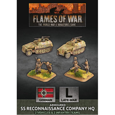 Flames Of War: Ss Reconaissance Company Hq (Plastic)Brand New And Sealed from B&Q