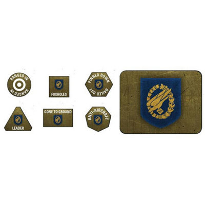 Battlefront Flames Of War: Fallschirmjager Tokens (X20) & Objectives (X2)Brand New And Sealed from B&Q
