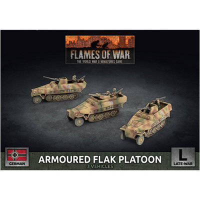Warlord Games Sd Kfz 251 2Cm / Triple 15mm Armoured Flak Platoon (3X Plastic)Brand New And Sealed from B&Q