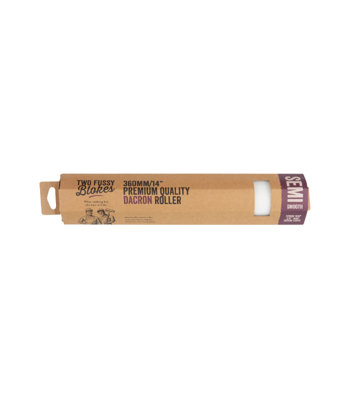 B&Q Two Fussy Blokes Dacron Semi Smooth Roller Refill Sleeves 14" (360Mm)
