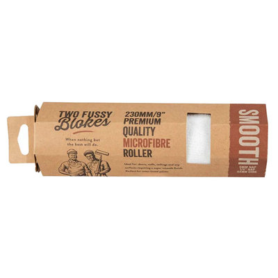 B&Q Two Fussy Blokes Smooth Roller Refill Sleeves 9" (230Mm) Size 9