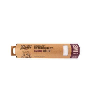 B&Q Two Fussy Blokes Dacron Semi Smooth Roller Refill Sleeves 12" (305Mm)