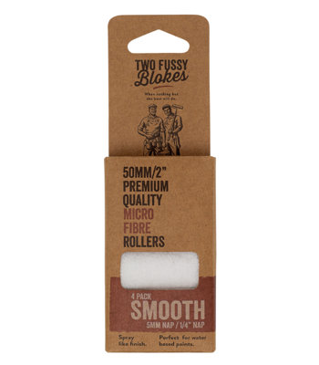  - Two Fussy Blokes Smooth Roller Refill Sleeves 2" (50mm)4 Pack