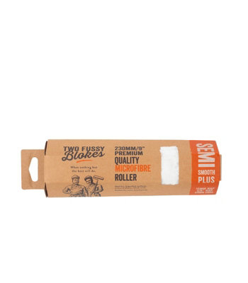 B&Q Two Fussy Blokes 9" 230Mm Microfibre Semi Rough Roller Refill Sleeve 44Mm Core