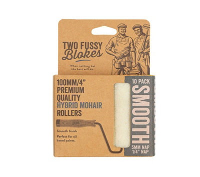  - Two Fussy Blokes Hybrid Mohair Roller Refill Sleeves 4" (100mm)10 Pack