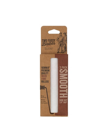  - Two Fussy Blokes Smooth Roller Refill Sleeves 6" (160mm)3 Pack