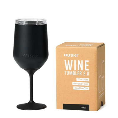 Huski Wine Tumbler 2.0 New Award-Winning Design With Detachable Stem Stainless Steel Glass Lid Triple Insulated 355 Ml Capacity from B&Q
