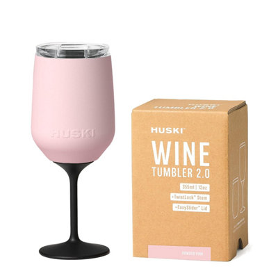 Huski Wine Tumbler 2.0 New Award-Winning Design With Detachable Stem Stainless Steel Glass Lid Triple Insulated 355 Ml Capacity from B&Q