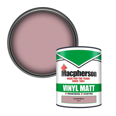 B&Q -  Trade Walls & Ceilings Vinyl Matt Emulsion Paint Crushed Berry (W5361D) 1L