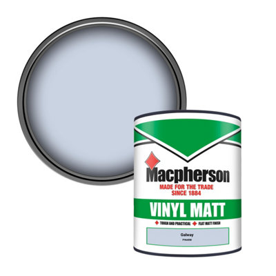 B&Q -  Trade Walls & Ceilings Vinyl Matt Emulsion Paint Galway (P9640W) 1L