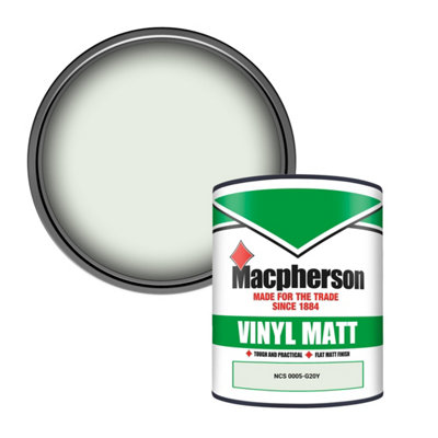 Macpherson Trade Walls & Ceilings Vinyl Matt Emulsion Paint Ncs 0005-G20Y (0005-G20Y) 1L from B&Q