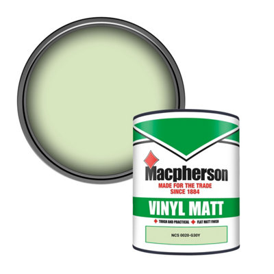 Macpherson Trade Walls & Ceilings Vinyl Matt Emulsion Paint Ncs 0020-G30Y (0020-G30Y) 1L from B&Q