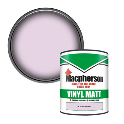 Macpherson Trade Walls & Ceilings Vinyl Matt Emulsion Paint Ncs 0020-R40B (0020-R40B) 1L from B&Q
