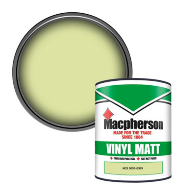 Macpherson Trade Walls & Ceilings Vinyl Matt Emulsion Paint Ncs 0030-G50Y (0030-G50Y) 1L from B&Q