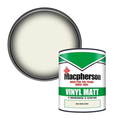 Macpherson Trade Walls & Ceilings Vinyl Matt Emulsion Paint Ncs 0503-G90Y (0503-G90Y) 1L from B&Q