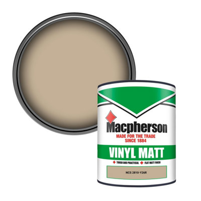 Macpherson Trade Walls & Ceilings Vinyl Matt Emulsion Paint Ncs 2810-Y26R (2810-Y26R) 1L from B&Q