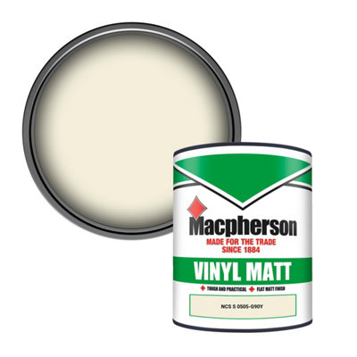 Macpherson Trade Walls & Ceilings Vinyl Matt Emulsion Paint Ncs S 0505-G90Y (0505-G90Y) 1L from B&Q