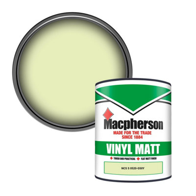 Macpherson Trade Walls & Ceilings Vinyl Matt Emulsion Paint Ncs S 0520-G50Y (0520-G50Y) 1L from B&Q