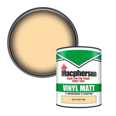 Macpherson Trade Walls & Ceilings Vinyl Matt Emulsion Paint Ncs S 0520-Y20R (0520-Y20R) 1L from B&Q
