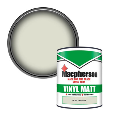 Macpherson Trade Walls & Ceilings Vinyl Matt Emulsion Paint Ncs S 1005-G50Y (1005-G50Y) 1L from B&Q