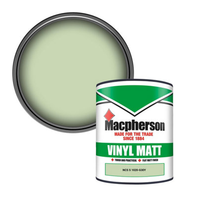 Macpherson Trade Walls & Ceilings Vinyl Matt Emulsion Paint Ncs S 1020-G30Y (1020-G30Y) 1L from B&Q