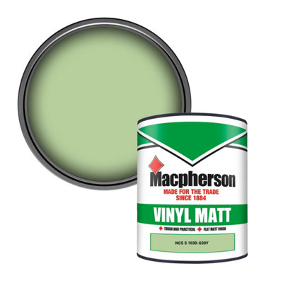 Macpherson Trade Walls & Ceilings Vinyl Matt Emulsion Paint Ncs S 1030-G30Y (1030-G30Y) 1L from B&Q
