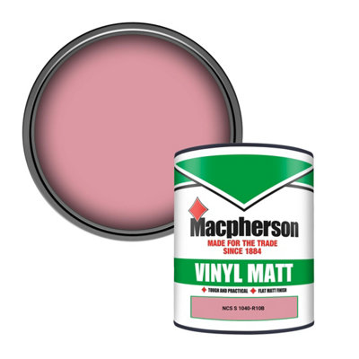 Macpherson Trade Walls & Ceilings Vinyl Matt Emulsion Paint Ncs S 1040-R10B (1040-R10B) 1L from B&Q