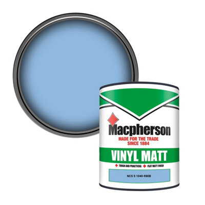 Macpherson Trade Walls & Ceilings Vinyl Matt Emulsion Paint Ncs S 1040-R80B (1040-R80B) 1L from B&Q