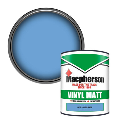 Macpherson Trade Walls & Ceilings Vinyl Matt Emulsion Paint Ncs S 1550-R80B (1550-R80B) 1L from B&Q