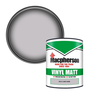 Macpherson Trade Walls & Ceilings Vinyl Matt Emulsion Paint Ncs S 2005-R40B (2005-R40B) 1L from B&Q