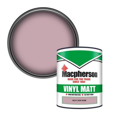 Macpherson Trade Walls & Ceilings Vinyl Matt Emulsion Paint Ncs S 2020-R20B (2020-R20B) 1L from B&Q