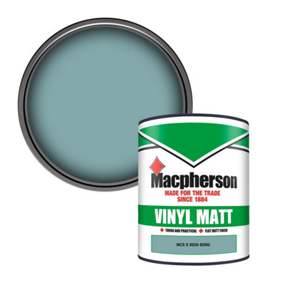 Macpherson Trade Walls & Ceilings Vinyl Matt Emulsion Paint Ncs S 3020-B30G (3020-B30G) 1L from B&Q