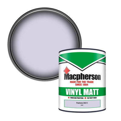 B&Q -  Trade Walls & Ceilings Vinyl Matt Emulsion Paint Pantone 263 C (263C) 1L