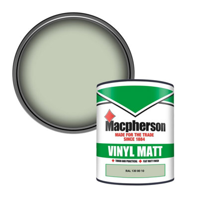 Macpherson Trade Walls & Ceilings Vinyl Matt Emulsion Paint Ral 130 80 10 (130 80 10) 1L from B&Q