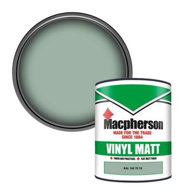 Macpherson Trade Walls & Ceilings Vinyl Matt Emulsion Paint Ral 160 70 10 (160 70 10) 1L from B&Q