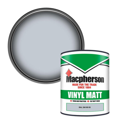 Macpherson Trade Walls & Ceilings Vinyl Matt Emulsion Paint Ral 260 80 05 (260 80 05) 1L from B&Q