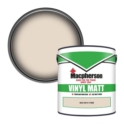 Macpherson Trade Walls & Ceilings Vinyl Matt Emulsion Paint Ncs 0015-Y50R (0015-Y50R) 2.5L from B&Q