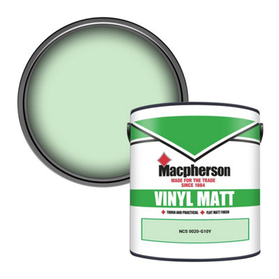 Macpherson Trade Walls & Ceilings Vinyl Matt Emulsion Paint Ncs 0020-G10Y (0020-G10Y) 2.5L from B&Q
