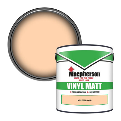Macpherson Trade Walls & Ceilings Vinyl Matt Emulsion Paint Ncs 0020-Y40R (0020-Y40R) 2.5L from B&Q