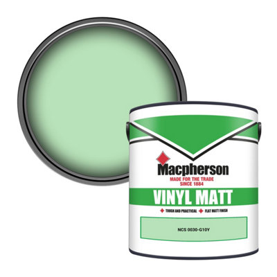 Macpherson Trade Walls & Ceilings Vinyl Matt Emulsion Paint Ncs 0030-G10Y (0030-G10Y) 2.5L from B&Q