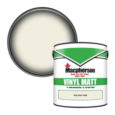 Macpherson Trade Walls & Ceilings Vinyl Matt Emulsion Paint Ncs 0502-Y05R (0502-Y05R) 2.5L from B&Q