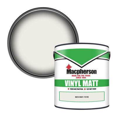 Macpherson Trade Walls & Ceilings Vinyl Matt Emulsion Paint Ncs 0601-Y21R (0601-Y21R) 2.5L from B&Q