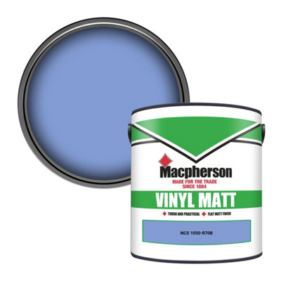 Macpherson Trade Walls & Ceilings Vinyl Matt Emulsion Paint Ncs 1050-R70B (1050-R70B) 2.5L from B&Q