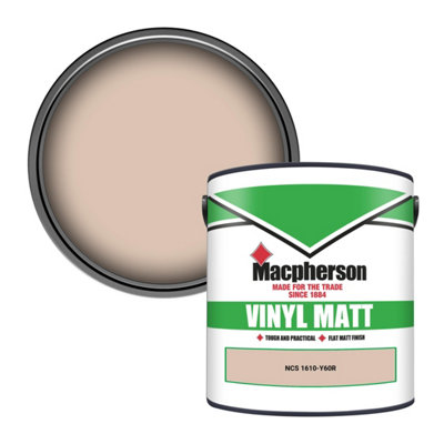 Macpherson Trade Walls & Ceilings Vinyl Matt Emulsion Paint Ncs 1610-Y60R (1610-Y60R) 2.5L from B&Q